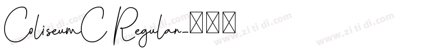 ColiseumC Regular字体转换